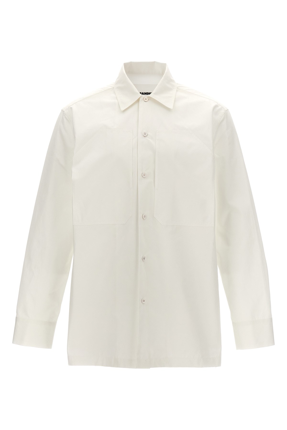 Jil Sander White Cotton Oversized Shirt In White