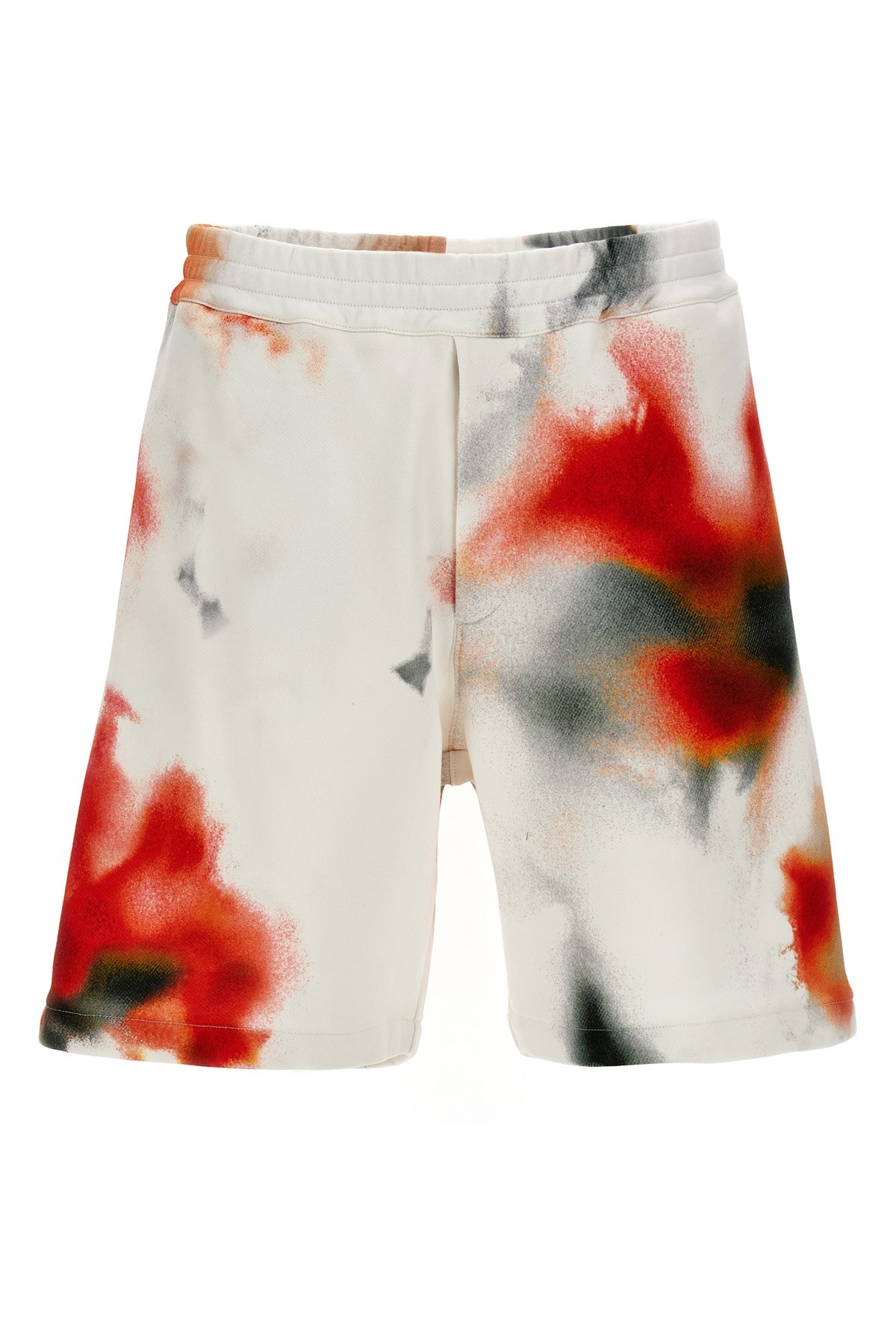 Alexander Mcqueen Obscured Flower Bermuda And Short Multicolor In Multi
