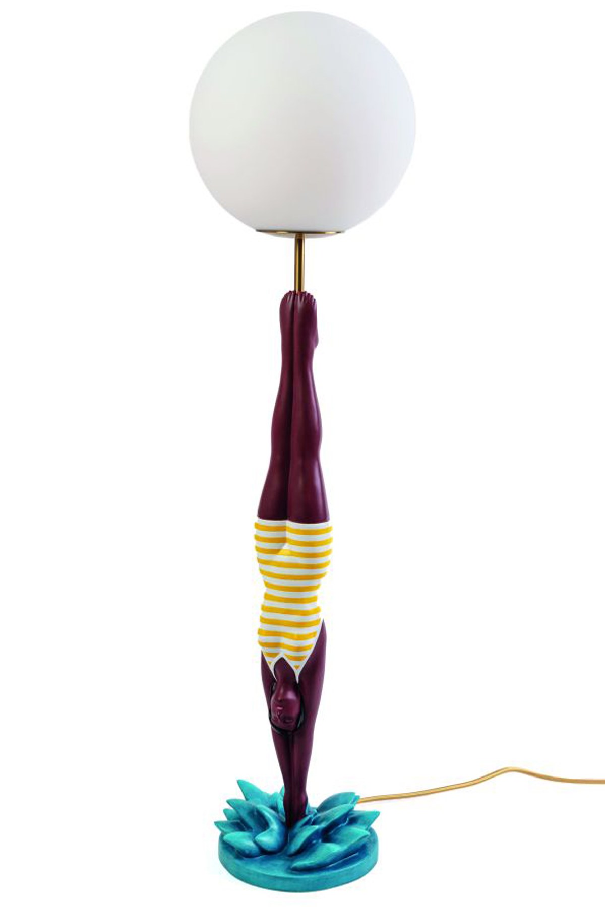 Seletti 'lady Diver Giallo' Lamp In Multi