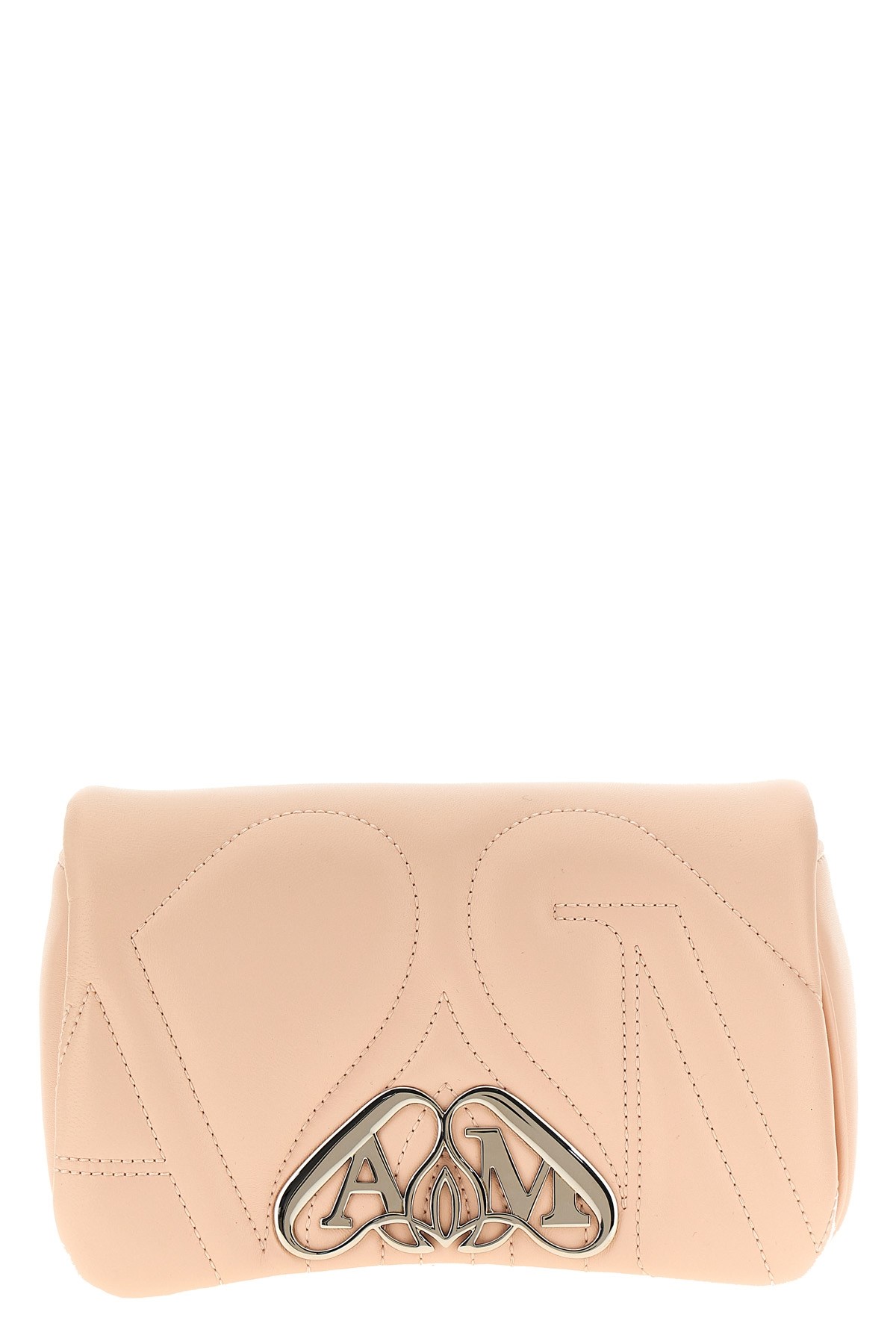 Alexander Mcqueen The Mini Seal Crossbody Bags Beige