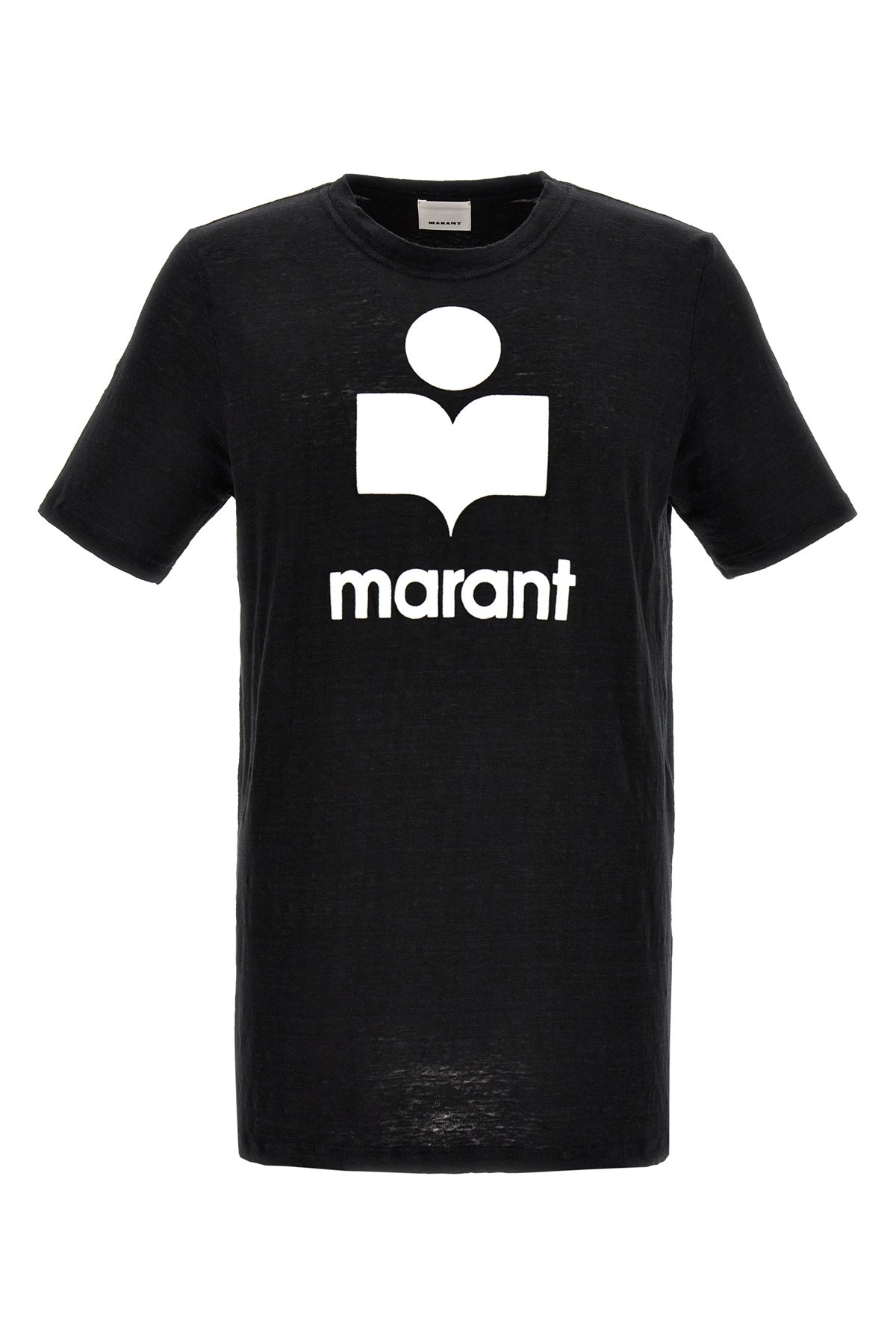 Isabel Marant Linen T-shirt With Iconic Logo Design And Finish