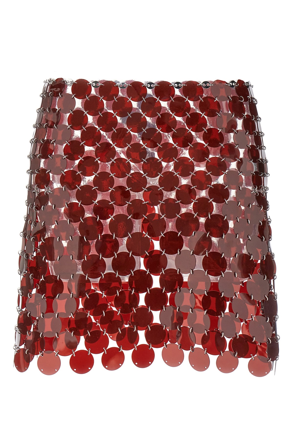 Shop Rabanne Plastic Sequin Skirt