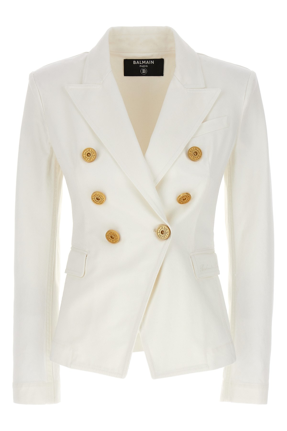 Balmain Double-breasted Denim Blazer