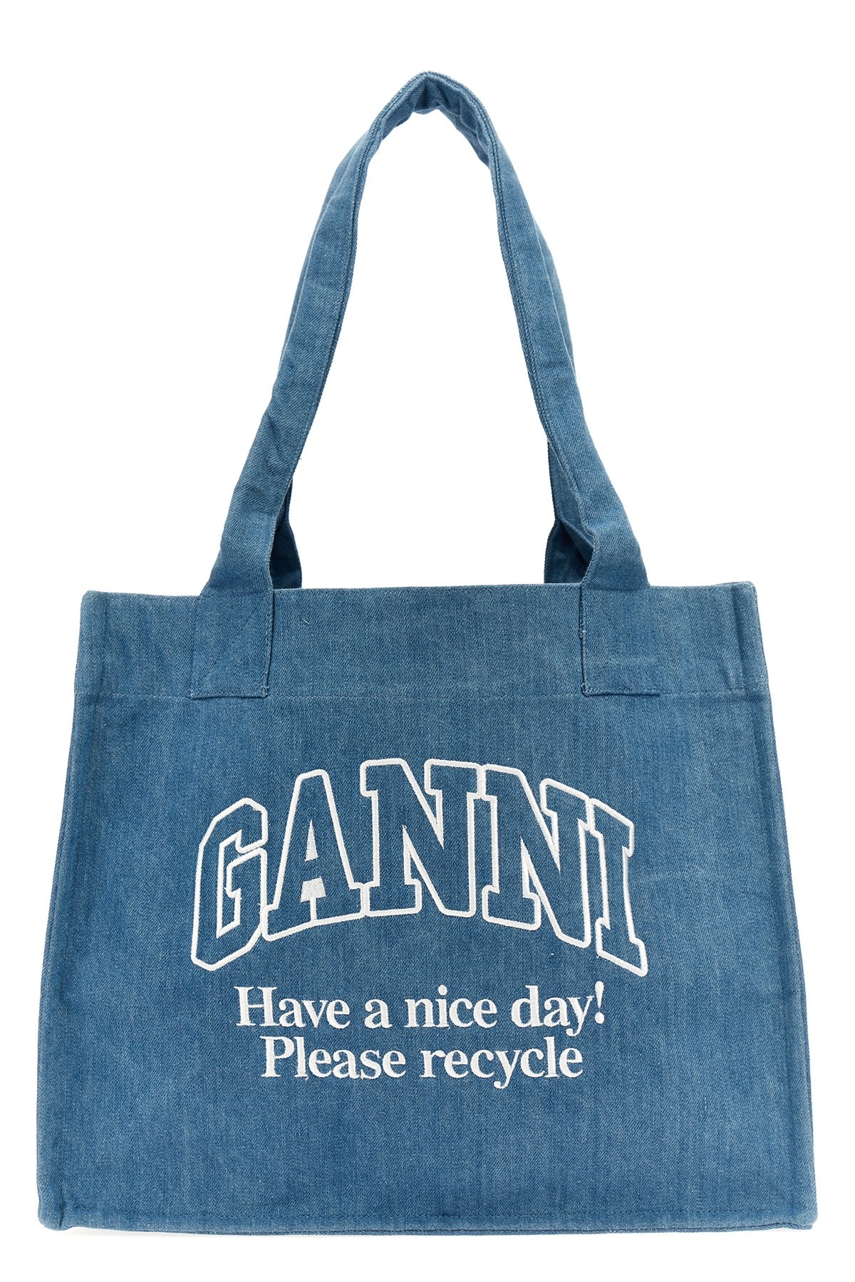 Ganni Shopping leopard embroidery logo available on julian