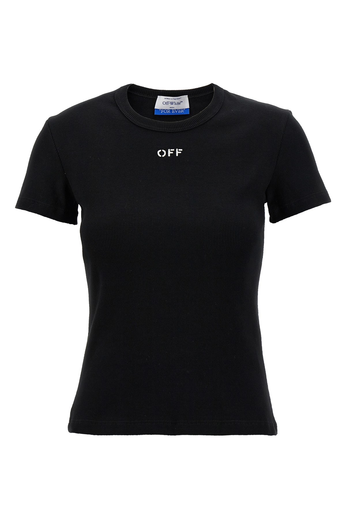 Off-white Off Stamp Rib Basic Tee Black White