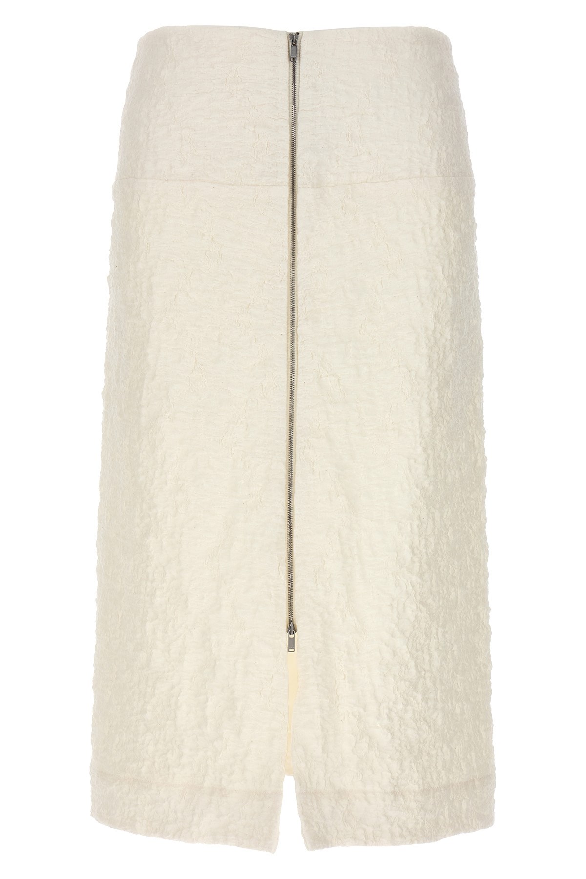 Jil Sander Embossed Cotton Skirt