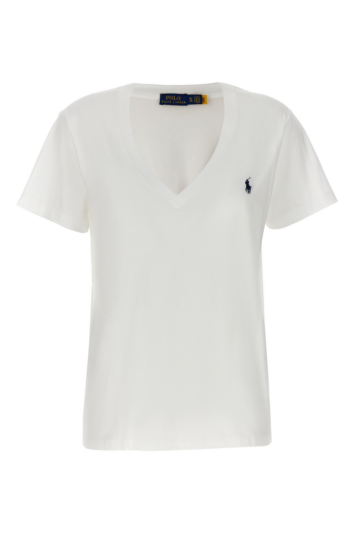Polo Ralph Lauren Logo Embroidery T-shirt In White