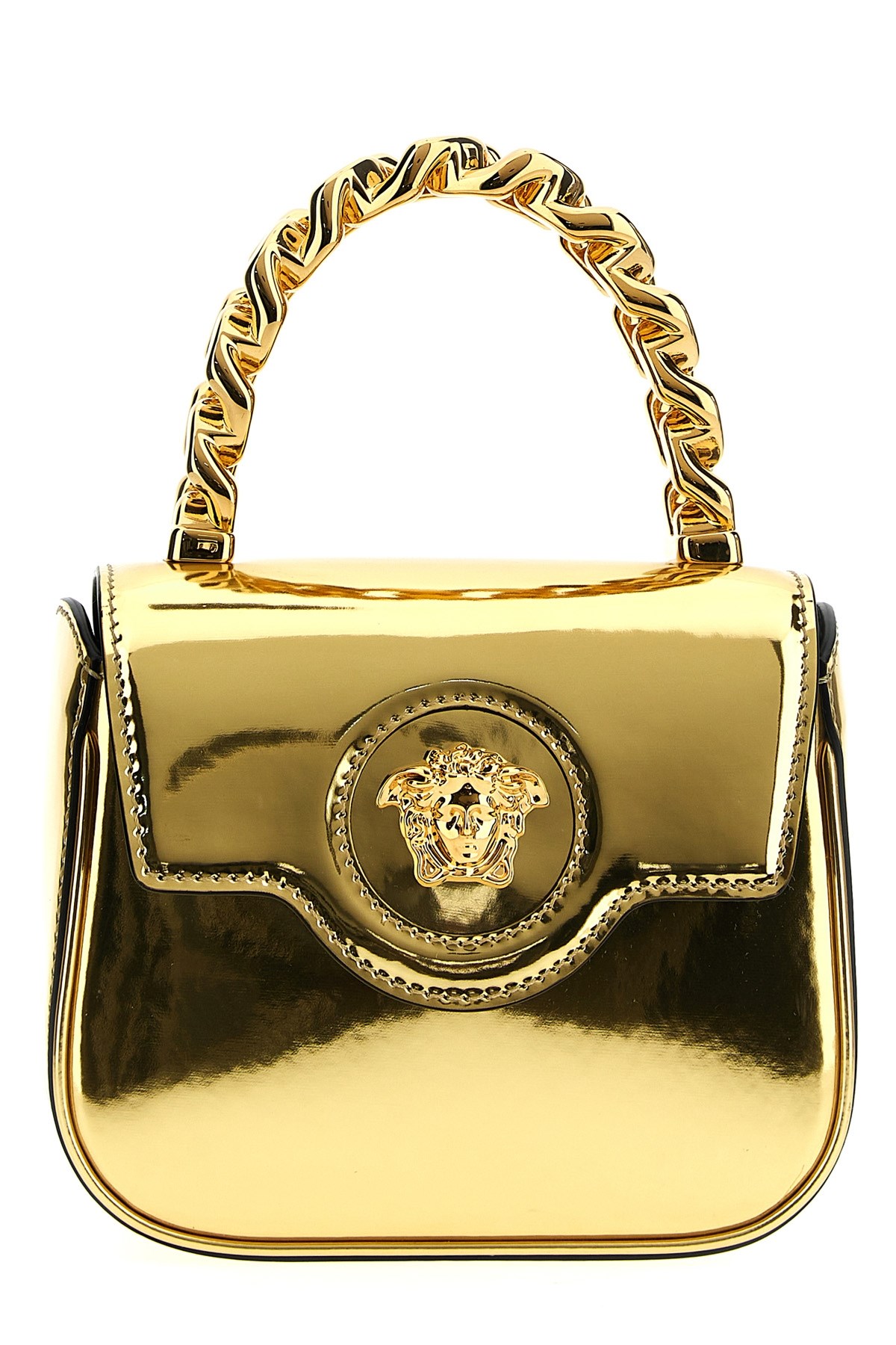 Versace 'la Medusa' Mini Handbag In Gold