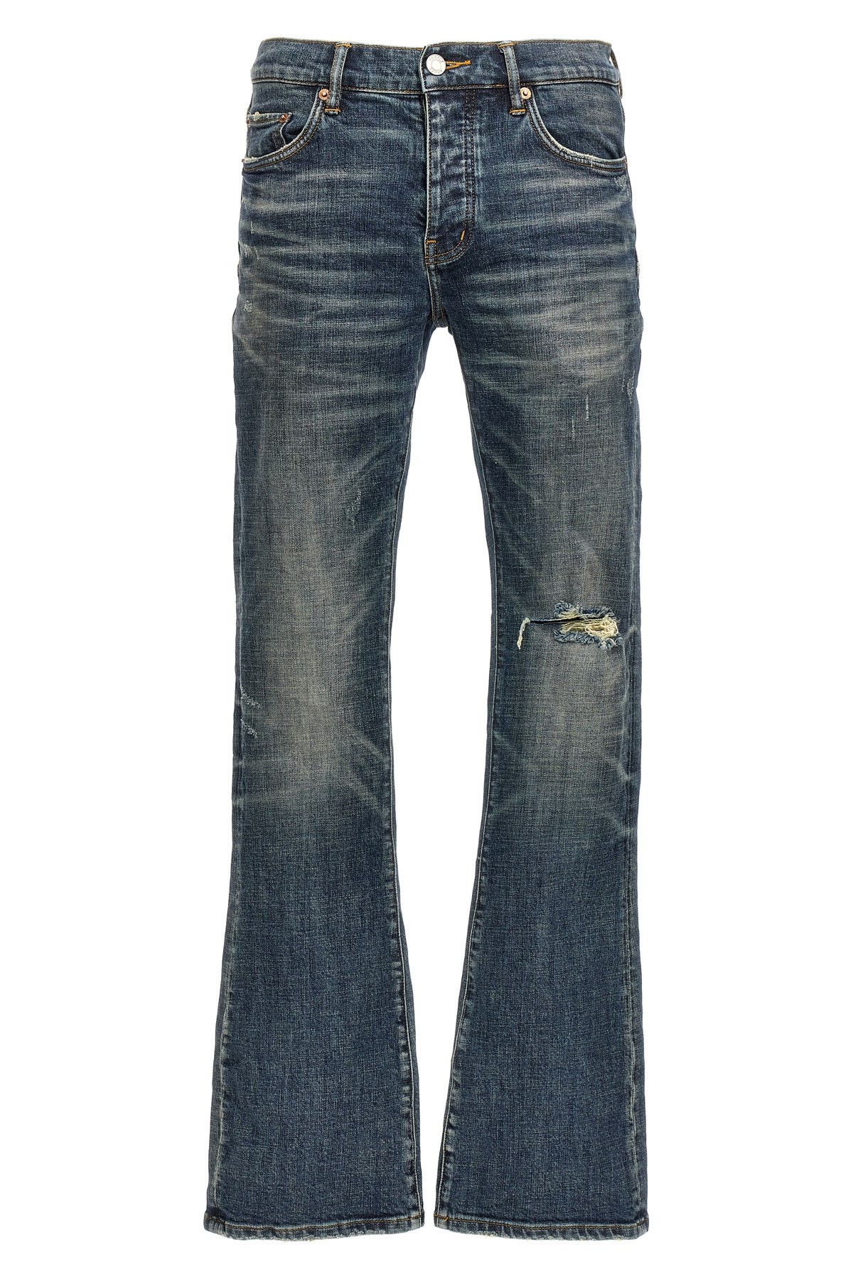 Purple '1 Year Dirty Fade' Jeans In Blue