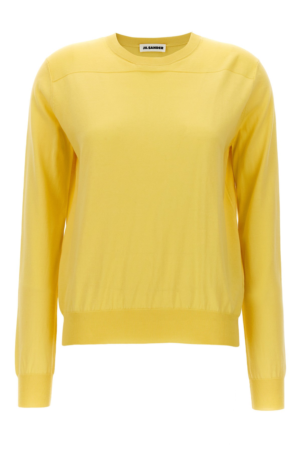 Jil Sander Women Round-neck Sweater In Yellow