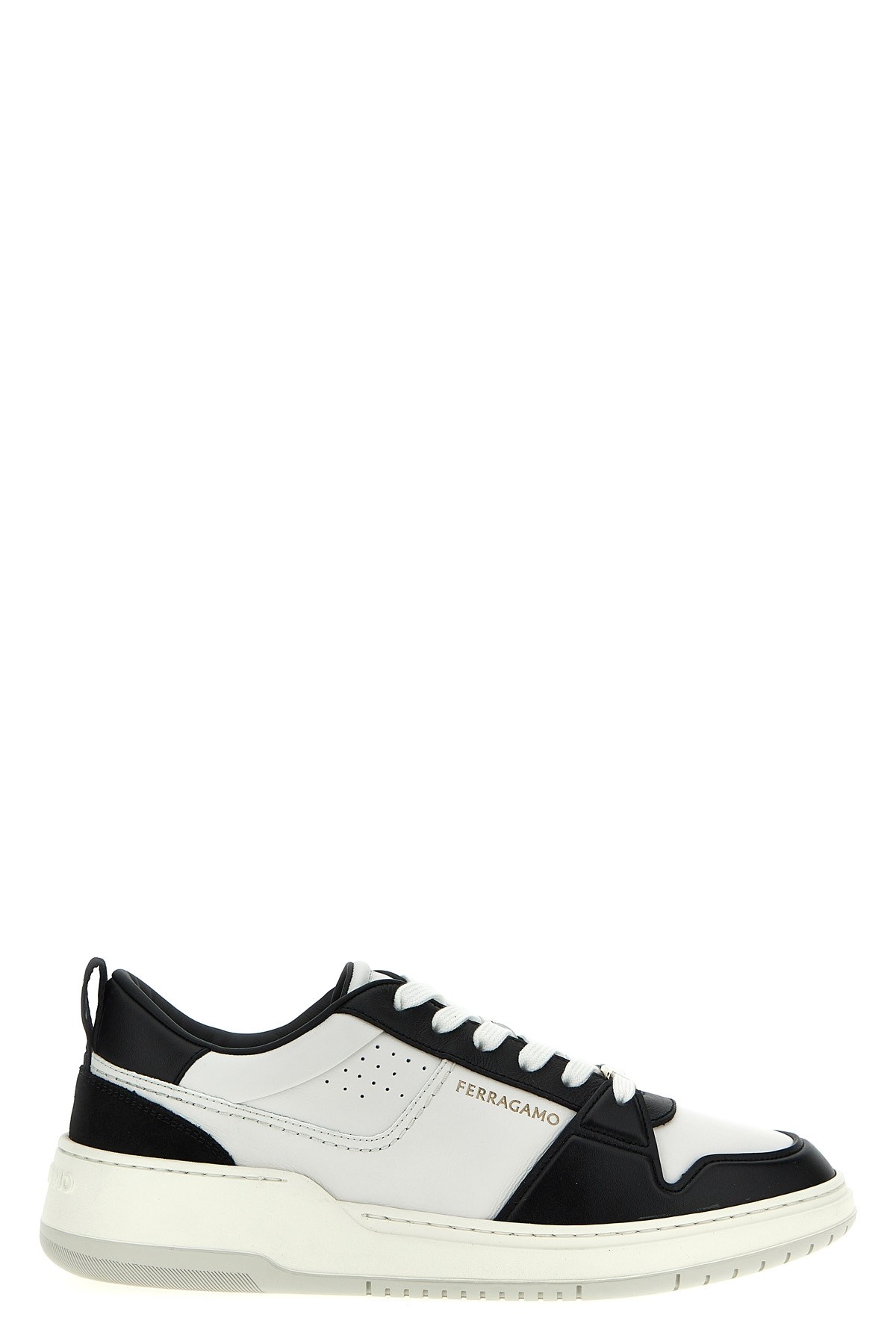 Ferragamo Logo Leather Sneakers