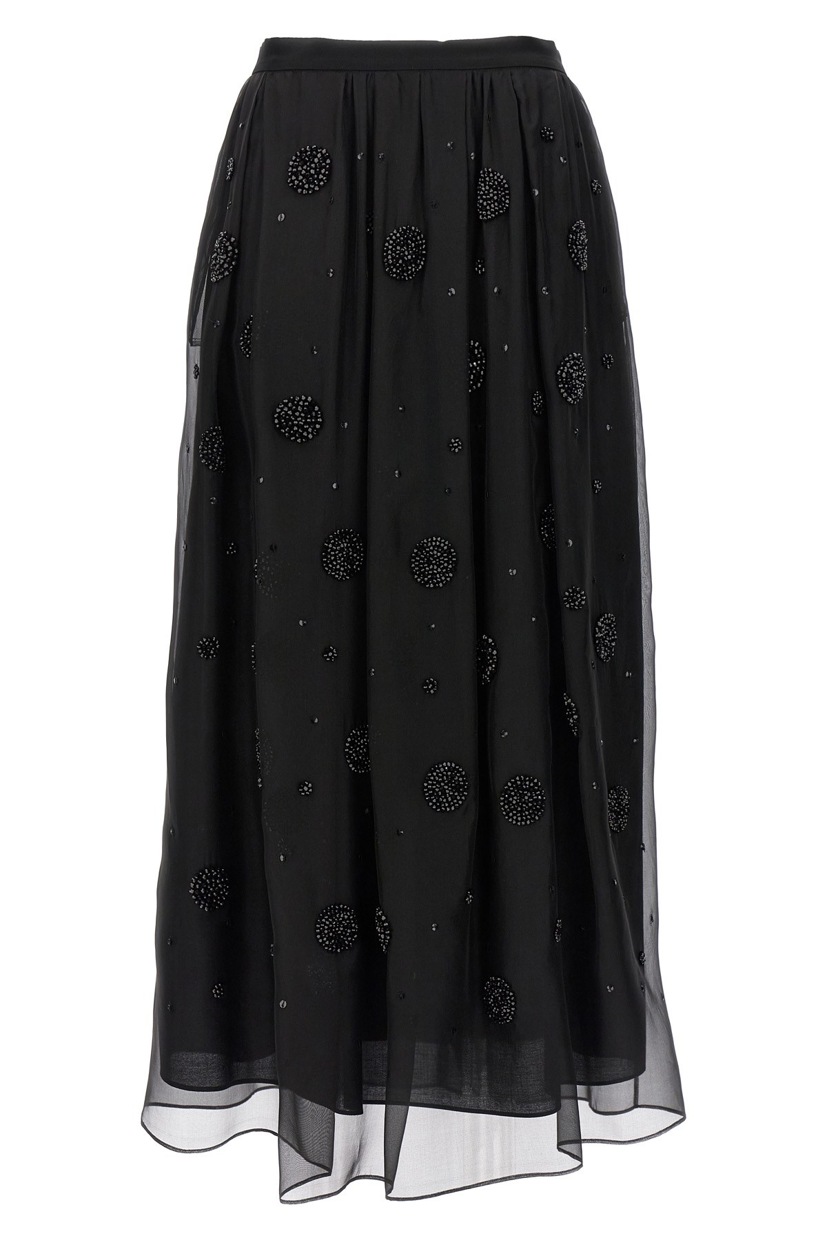 Max Mara All-over Embellished Long Skirt