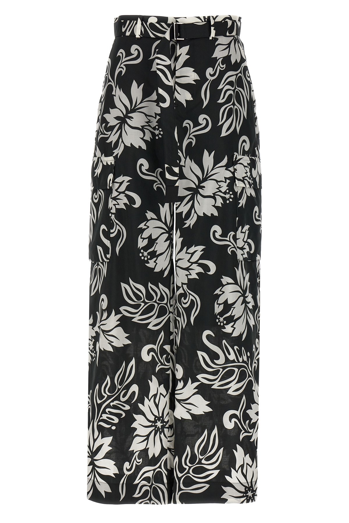 Sacai Floral-print Cargo Trousers