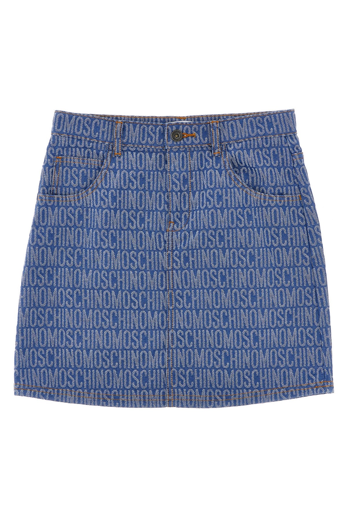 'Logo' Denim Skirt - Size 6