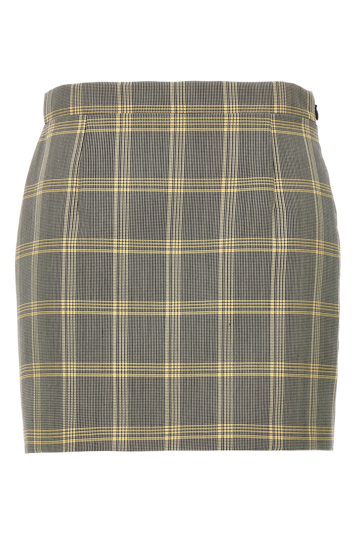 Marni High-waisted Checked Pattern Mini Skirt