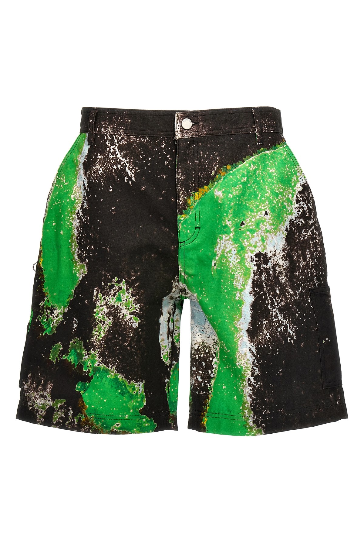 44 Label Group Multicolor Bermuda Shorts In Black