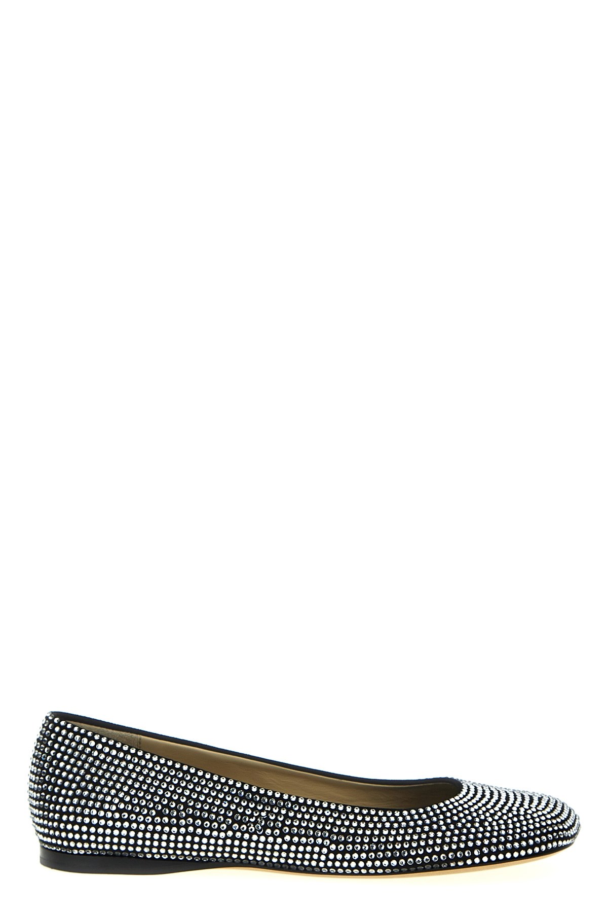 Loewe Toy Crystal-embellished Suede Ballet Flats