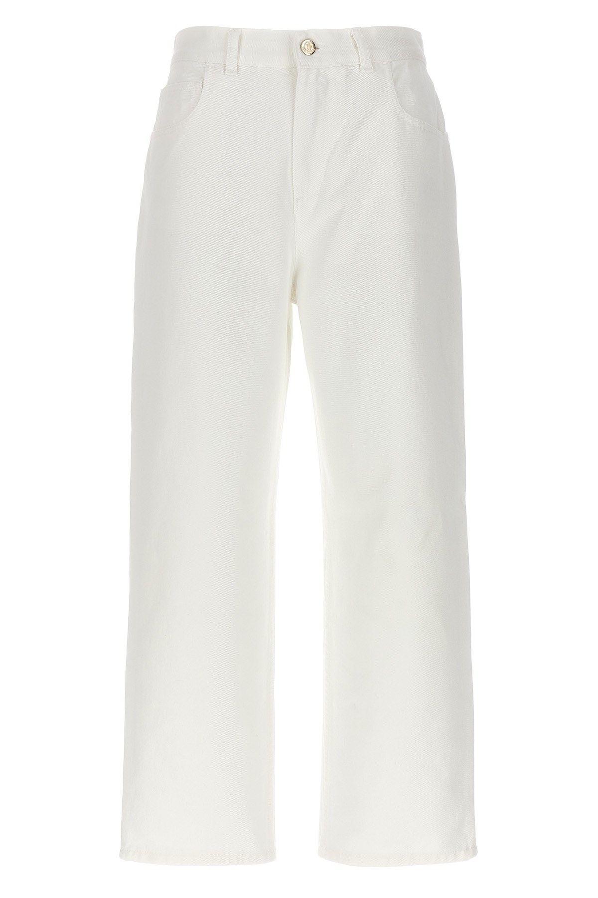 Shop Moncler Crop Straight Leg Jeans