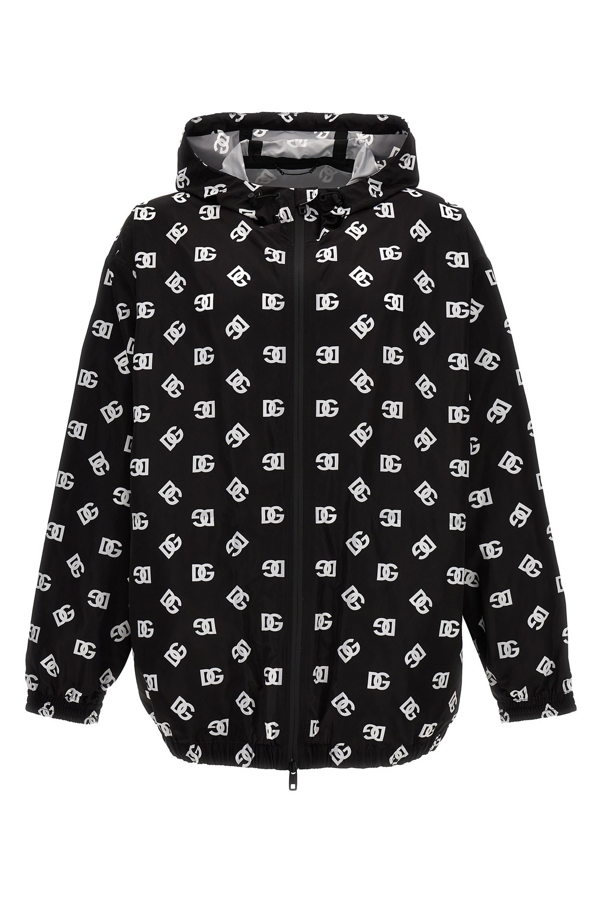 Logo Print Hooded Jacket