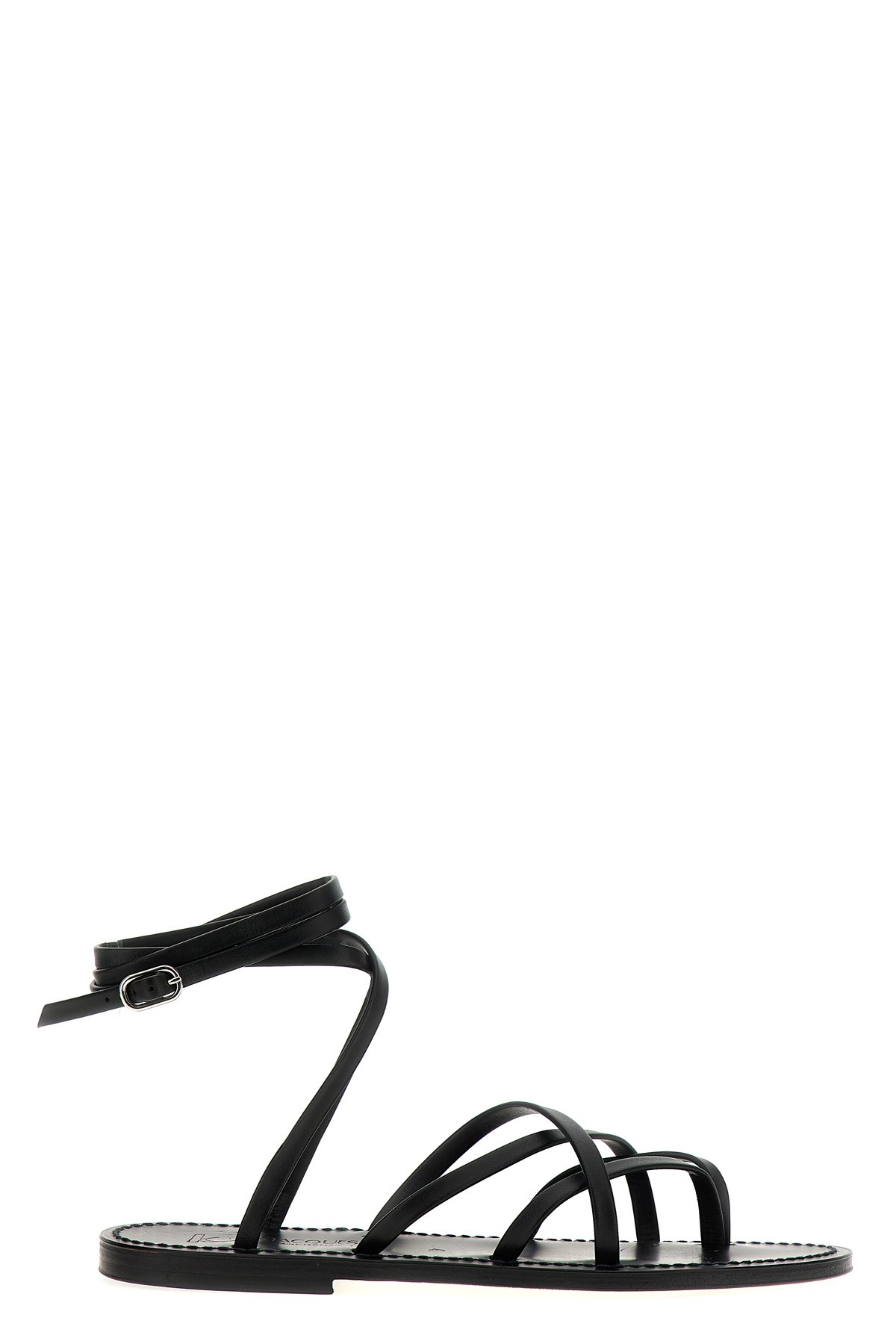 サンダル・ミュール CHURCH'S 'Oriyah Met' sandals Black  DX01169EM Black Leather Crisscross Sandal with Studs | Church's