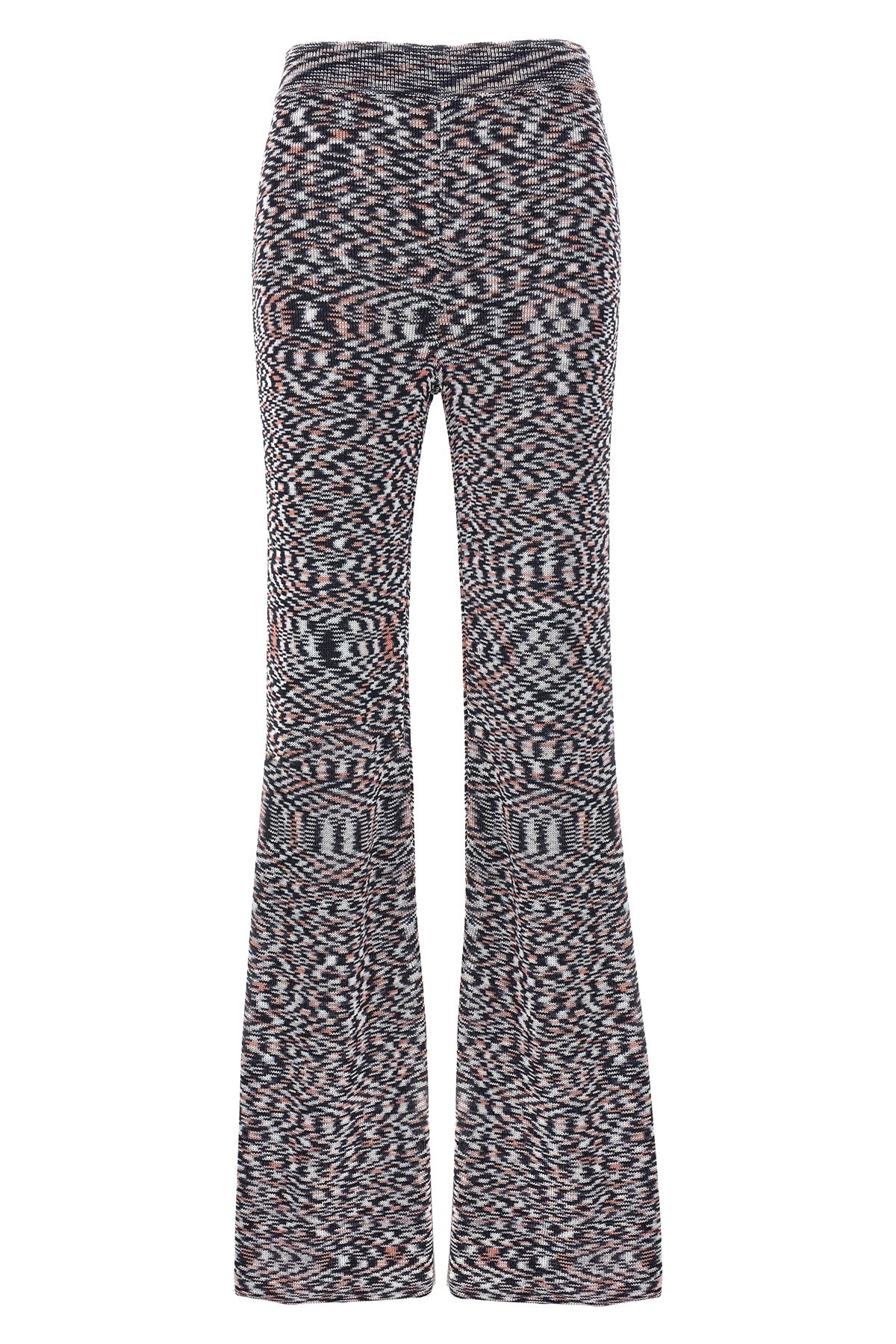 Missoni High-waist Flared Trousers In Black