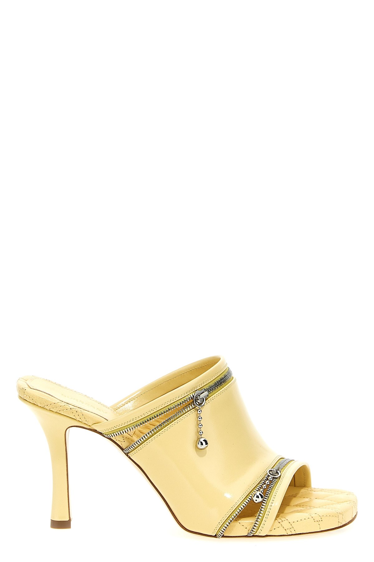 Burberry 85mm Decorative-zip Leather Sandals