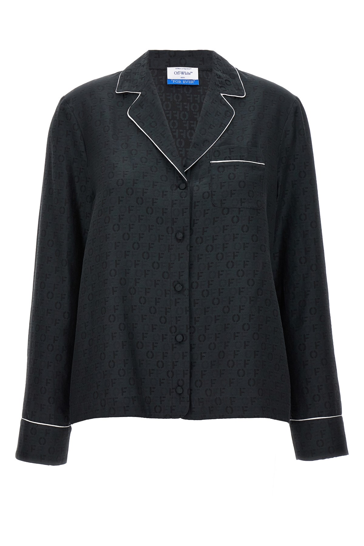 'Off Jaquard Pajama' Shirt - Size 38 IT