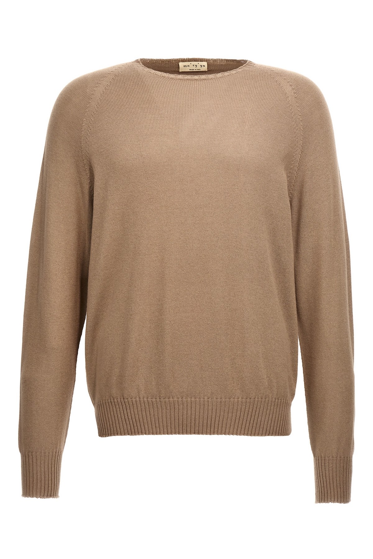 Ma'ry'ya Beige Crew-neck Sweater