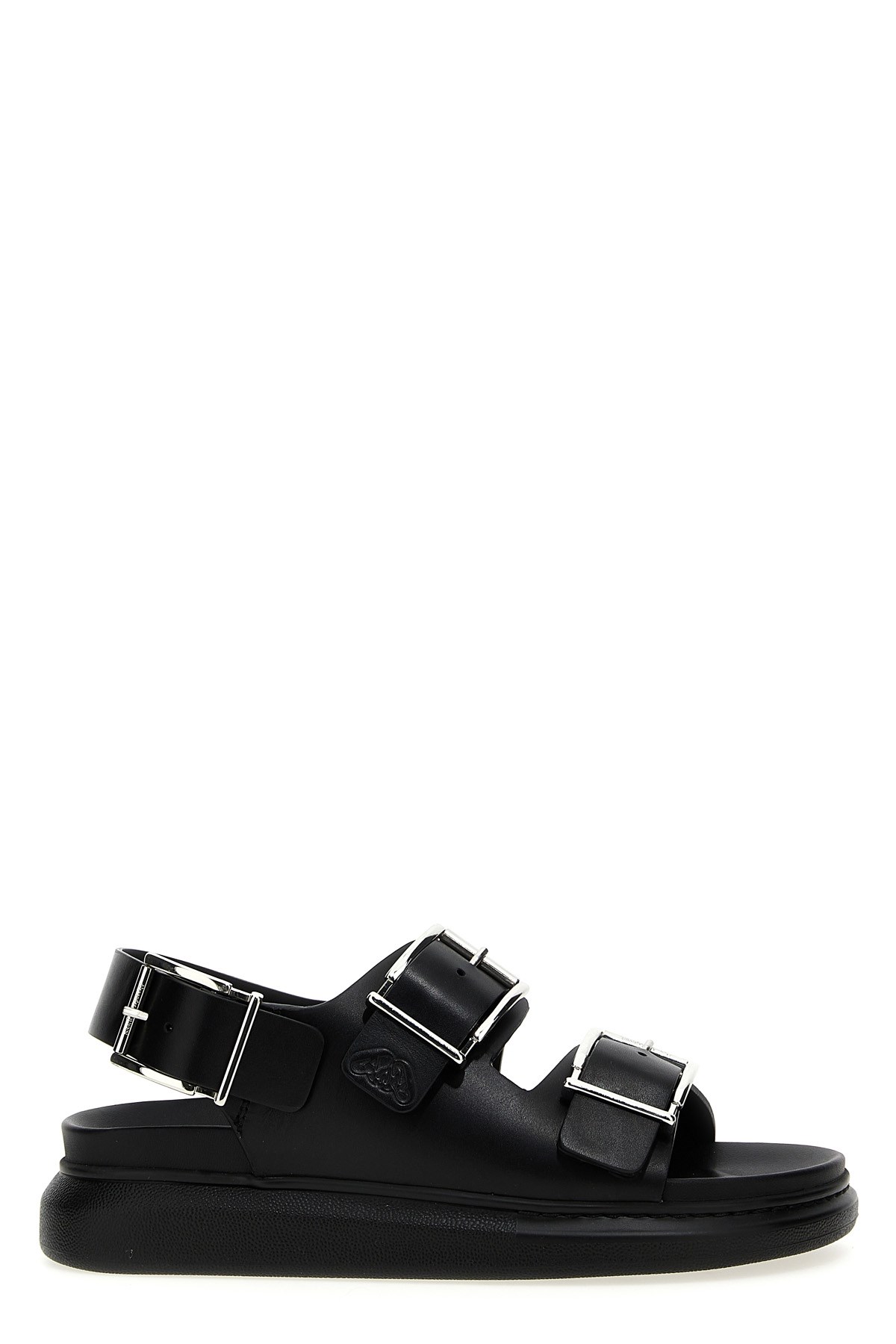 Alexander Mcqueen Mcqueen Buckle Leather Sandals