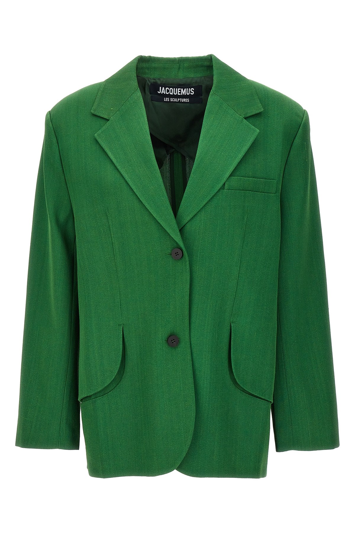 Jacquemus Titolo Striped Jacquard Single-breasted Oversized Blazer Jacket