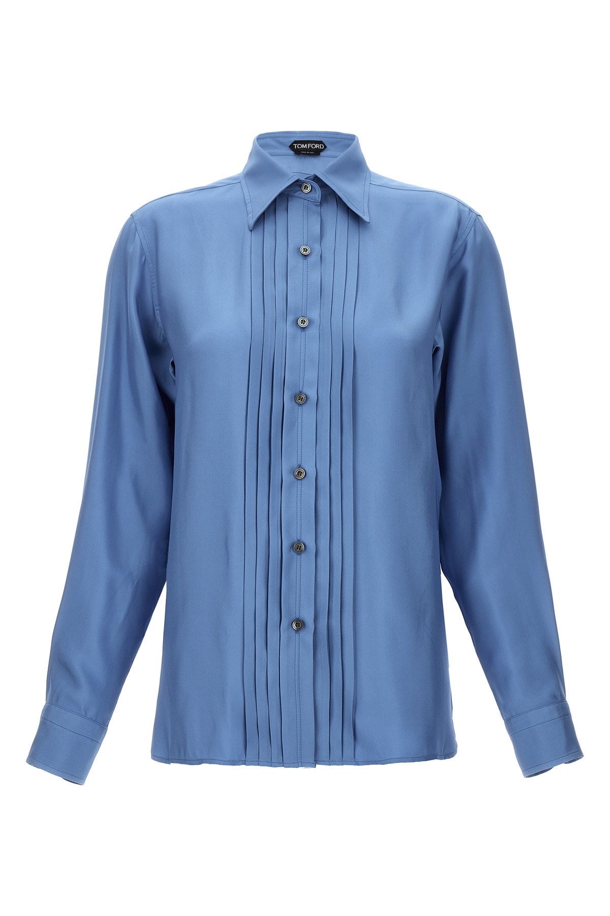 Shop Tom Ford Pleated Plastron Shirt