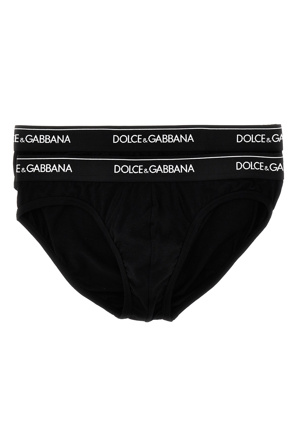 Dolce & Gabbana 'midi Brief' 2-pack Briefs In Black