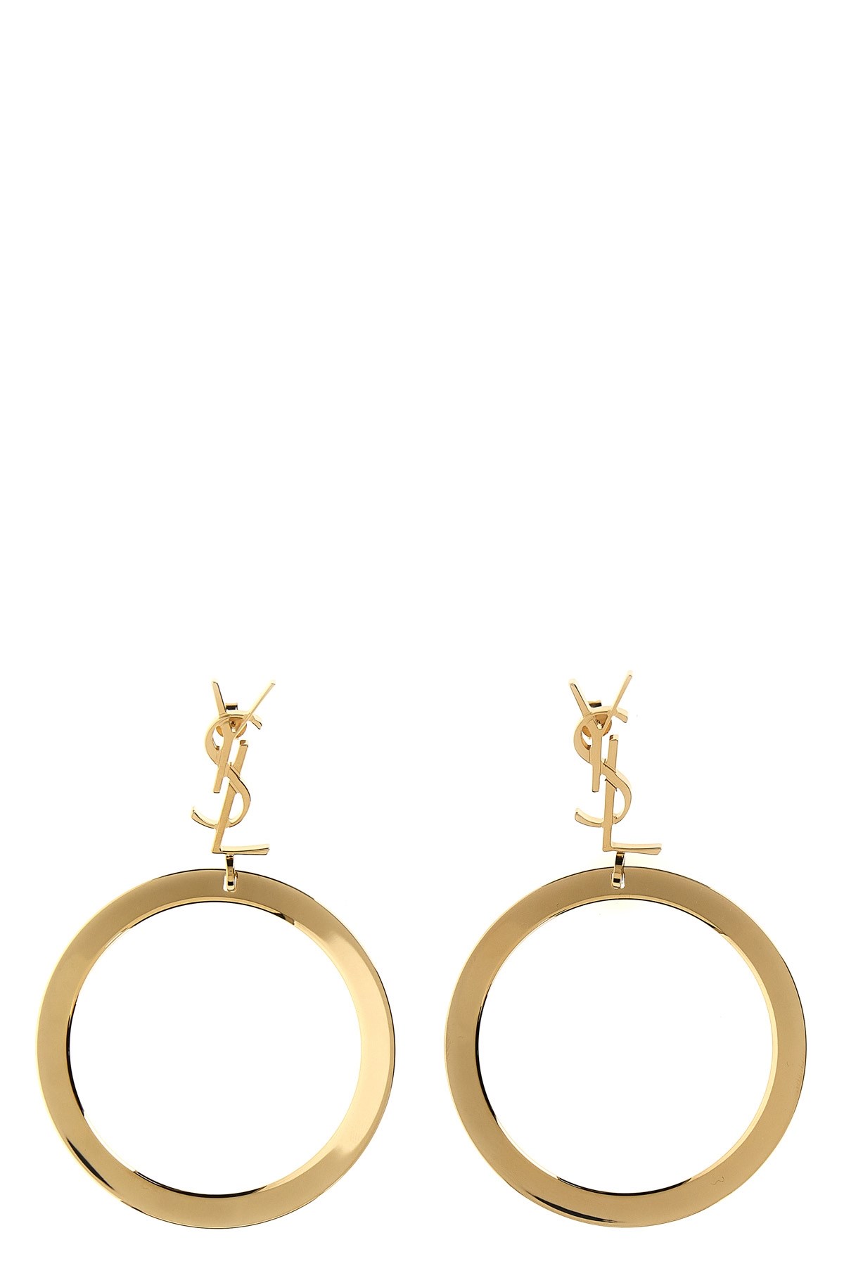 Saint Laurent 'cassandre' Earrings In Gold