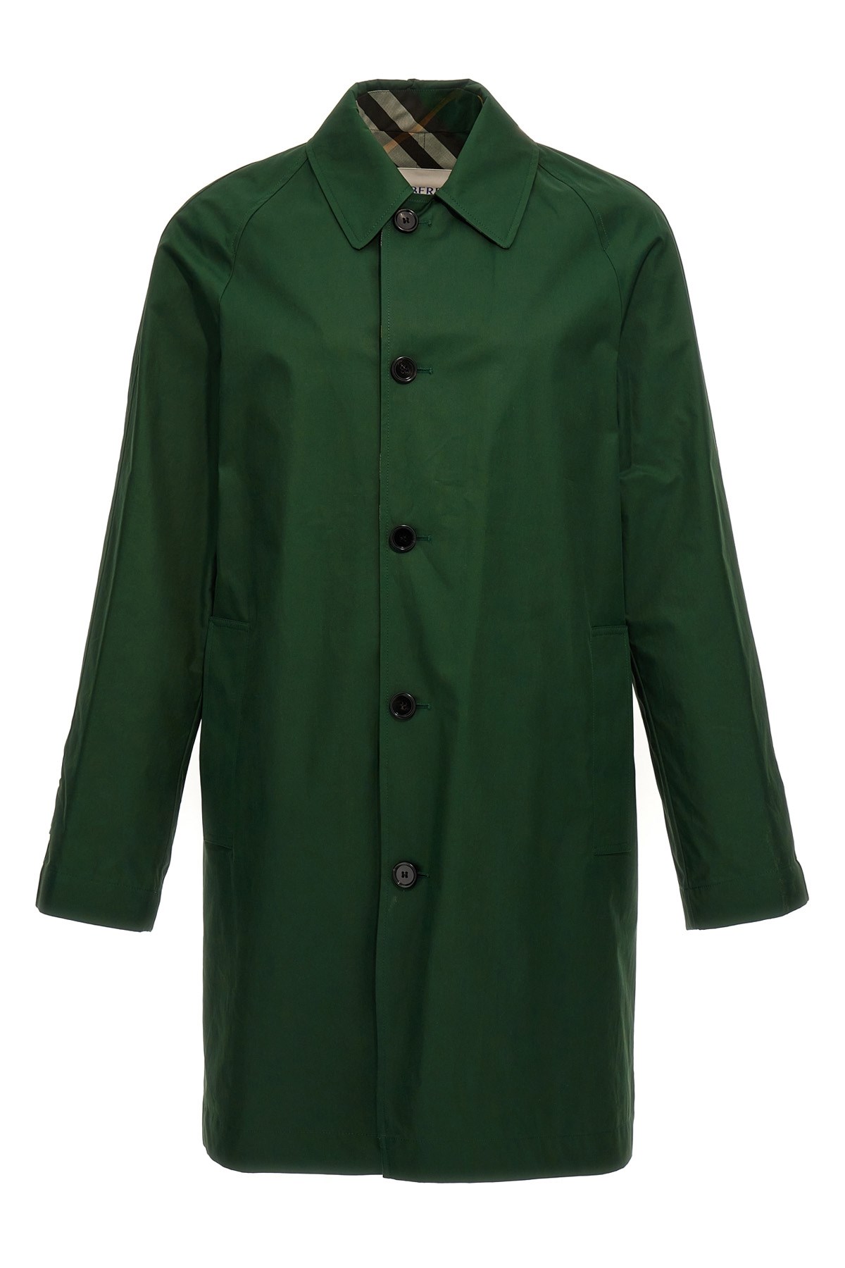Burberry Reversible Car Coat Check Pattern