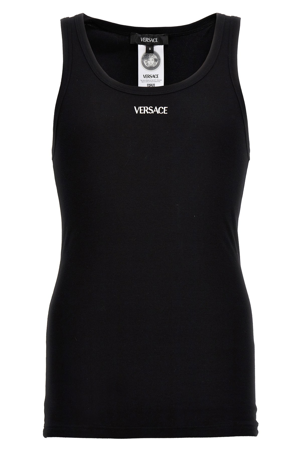 Versace Men Logo Embroidery Tank Top