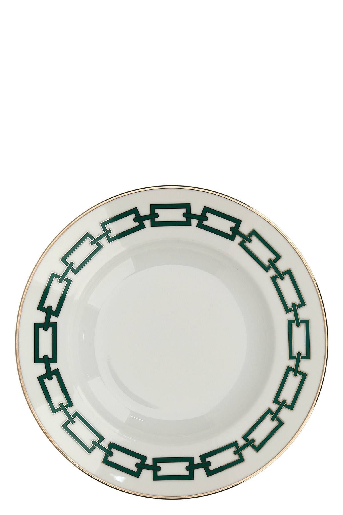Ginori 1735 Soup Plate 'catene' ⌀ 24,5 Cm In Green