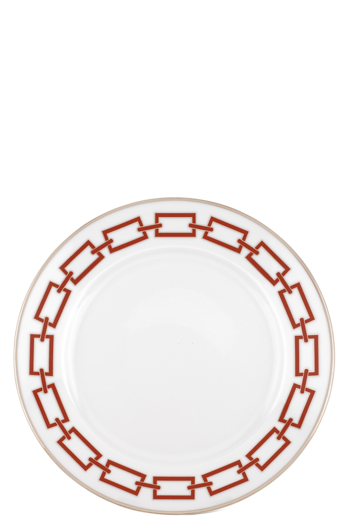 Ginori 1735 'catene Impero' Dinner Plate ⌀ 28 Cm In Red