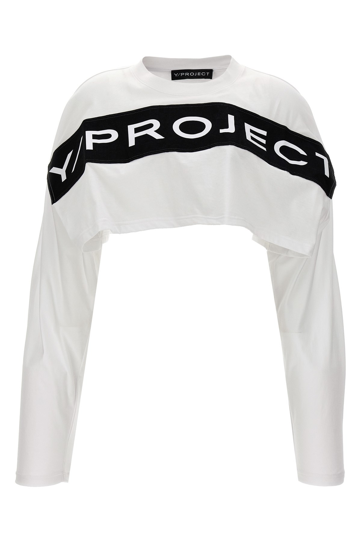 Y/project Logo Crop T-shirt