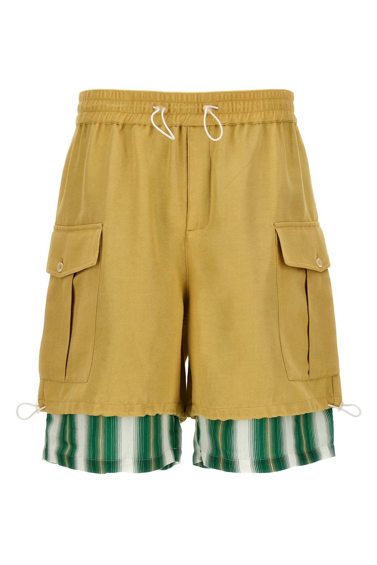 Shop Wales Bonner 'roam Cargo' Bermuda Shorts