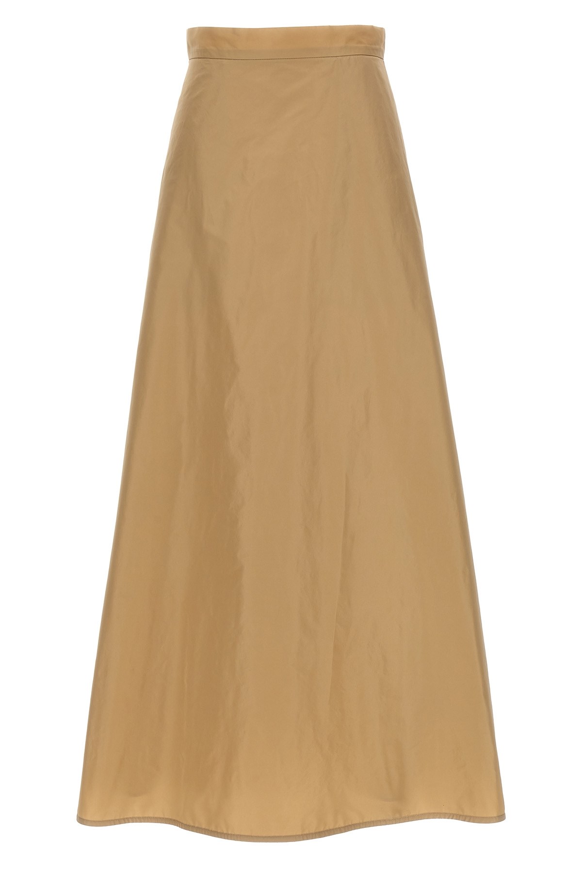 Shop Jil Sander Long Flared Skirt