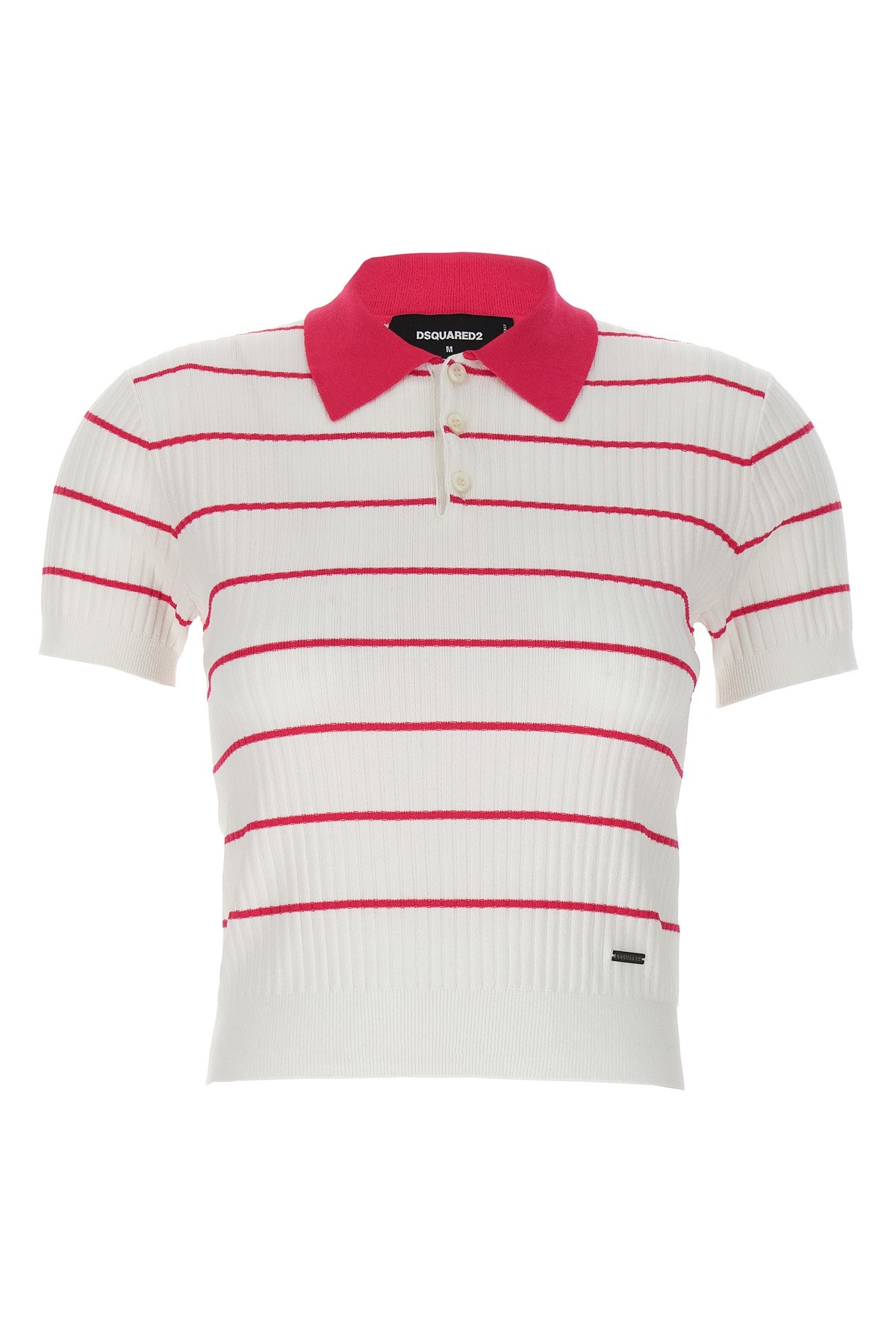 'Striped' Polo Shirt - Size M