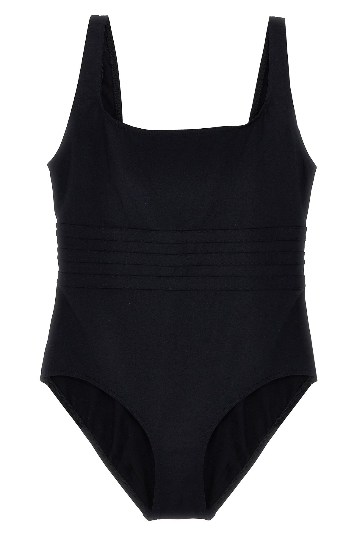 Eres Ribbed Scoop Neckline Wide Straps Swimsuit
