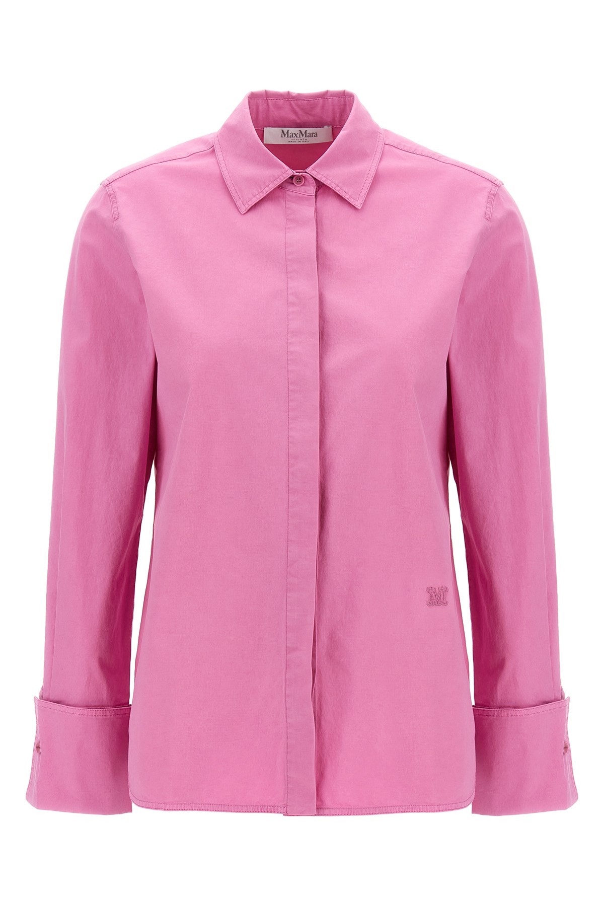 Max Mara Sfilata Stretch Cotton Francia Shirt With Double Cuffs