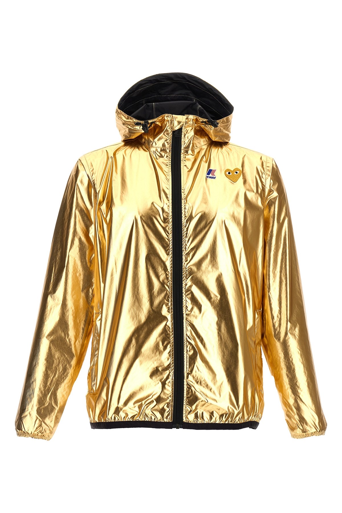 Comme Des Garçons Play X K-way Jacket In Gold