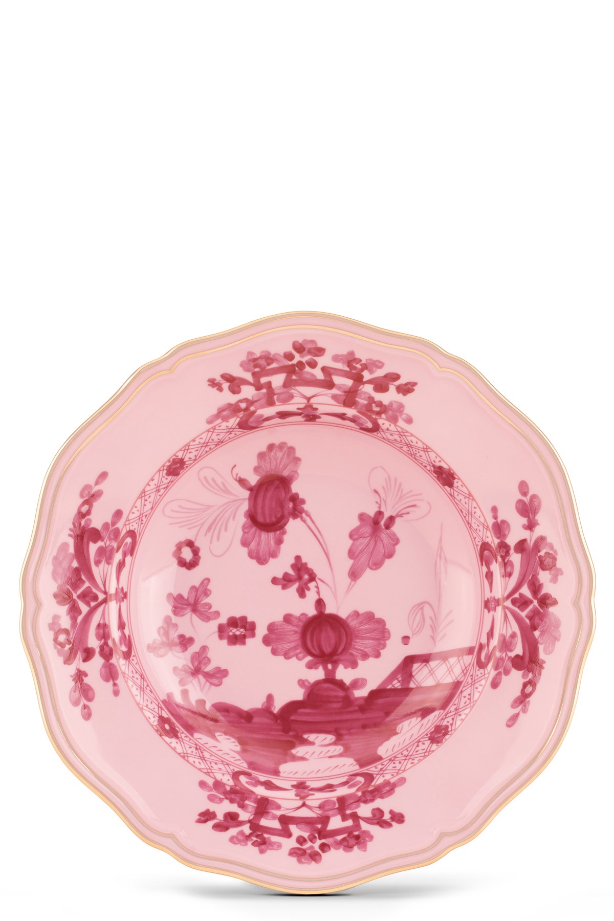 Ginori 1735 Soup Plate 'oriente Italiano' ⌀ 24 Cm In Pink