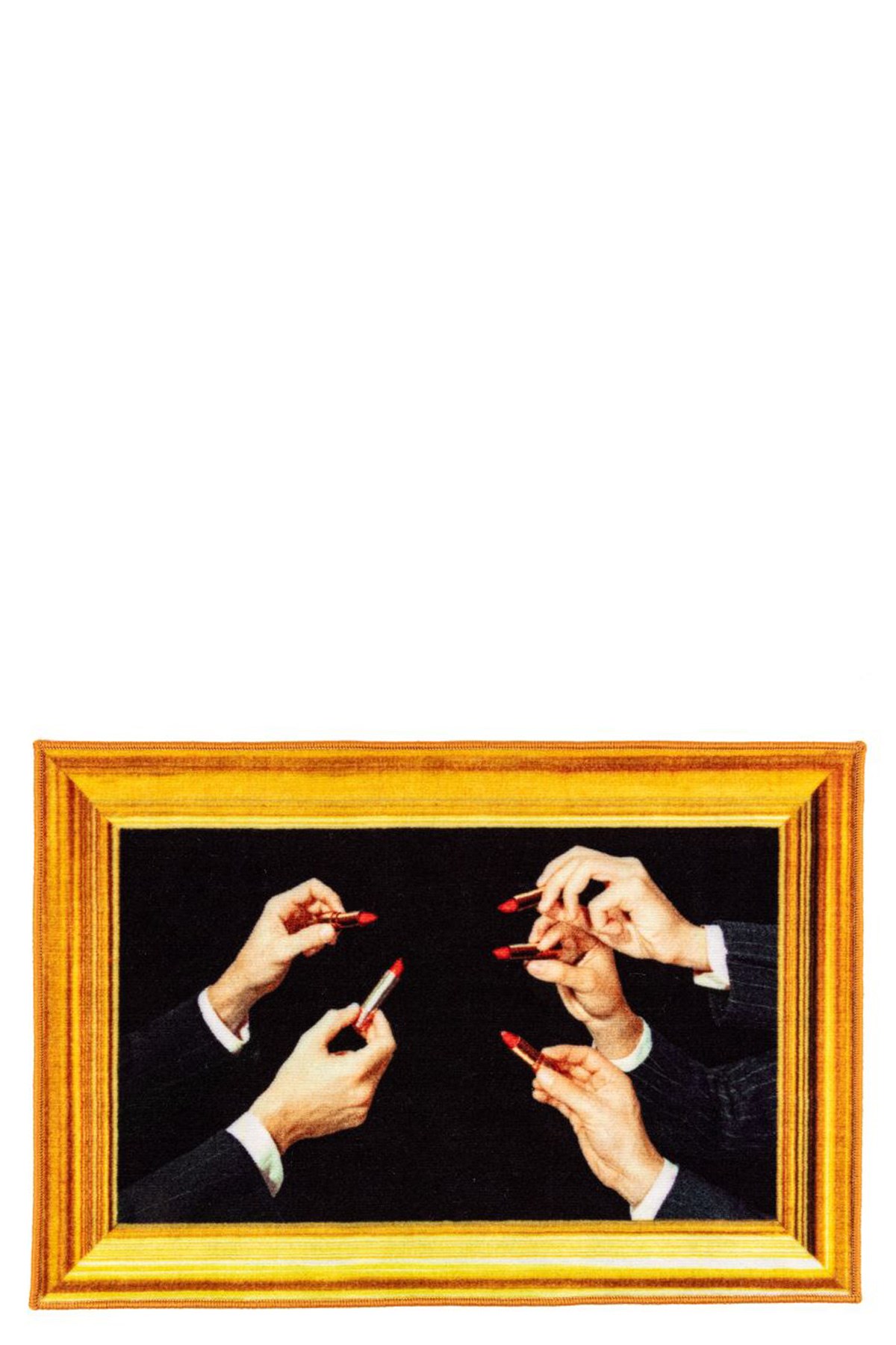 Seletti Lipstick Graphic-print Mat (60x90cm) In Multi