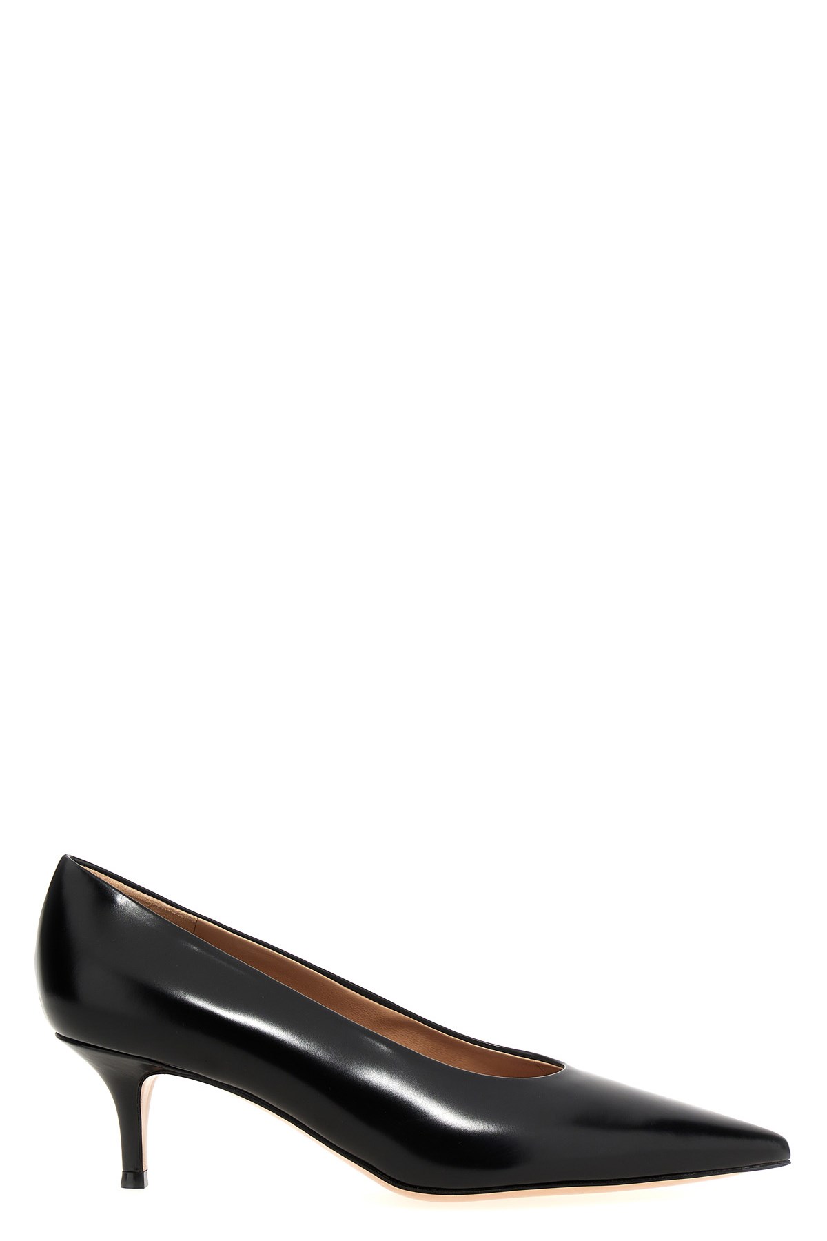 Gianvito Rossi 70mm Vitello Middle Heel Leather Pump