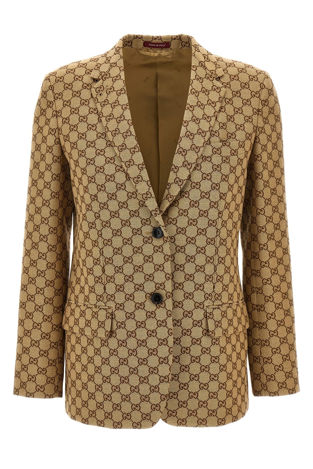 Gucci 'gg' Blazer In Sand