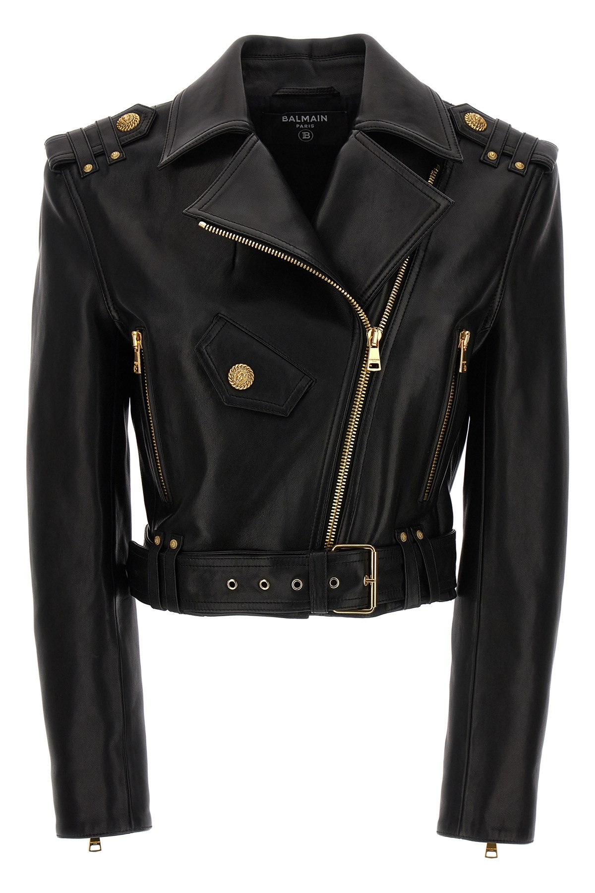 Balmain 'biker' Jacket In Black