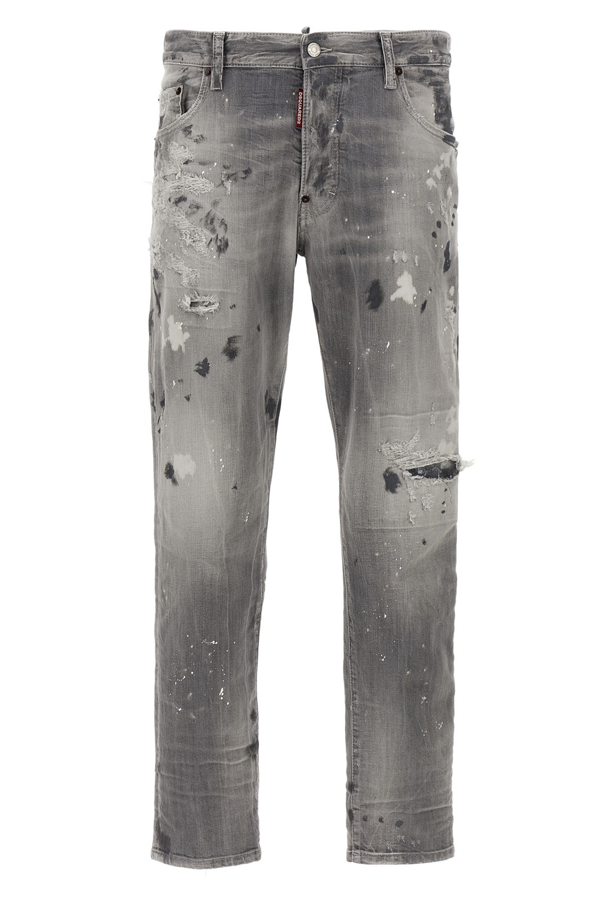 Dsquared2 Distressed Skater Jeans Paint Splatter